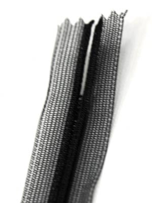 Transparent zipper - BLACK - FEKETE